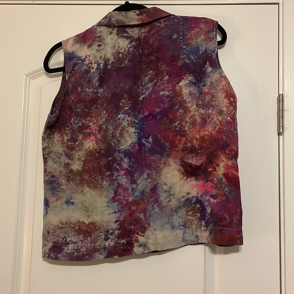 Hand dyed silk blouse - Picture 5 of 6